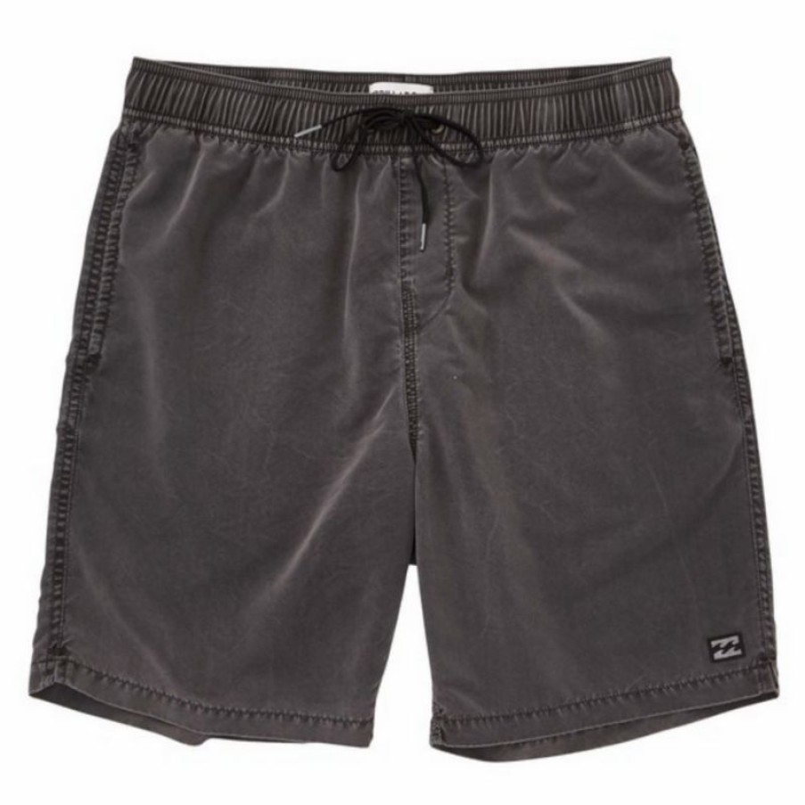 * Best-Selling Billabong All Day Overdye Layback Boardshorts Black New