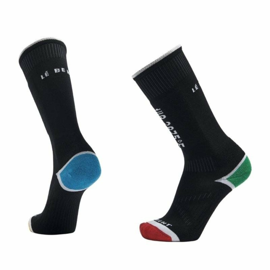 * Unique Le Bent Kids Core Light Snow Socks Black Online