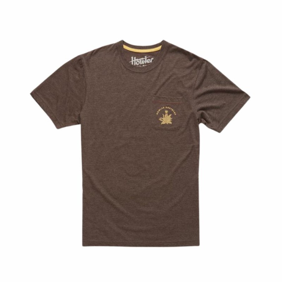 * Clearance Howler Bros Hill Country Sliders Pocket T-Shirt Espresso Hot