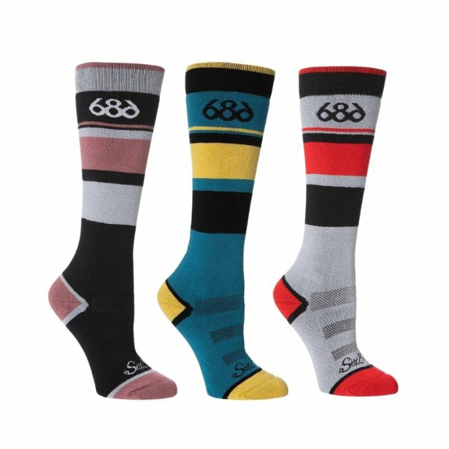 * Less Expensive 686 Women'S Later Days Sock (3 Pack) New