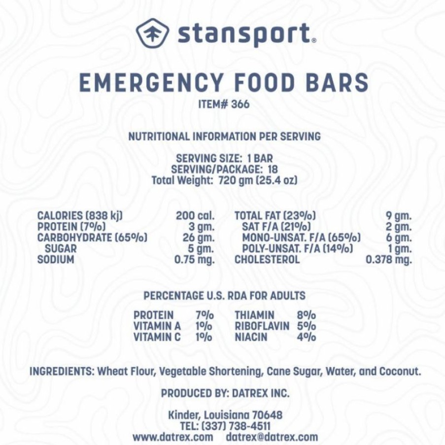 * Online Discount Stansport Emergency Food Bars New