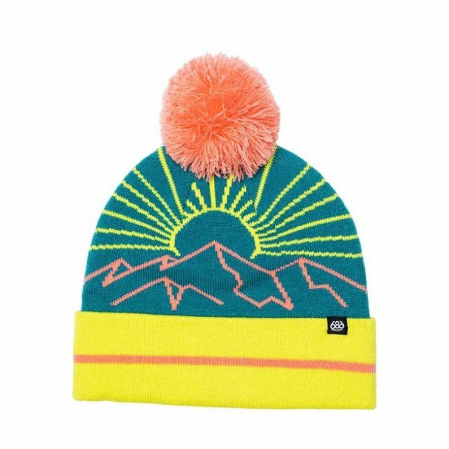 * Online 686 Girls Chalet Pom Beanie Dark Lagoon Hot